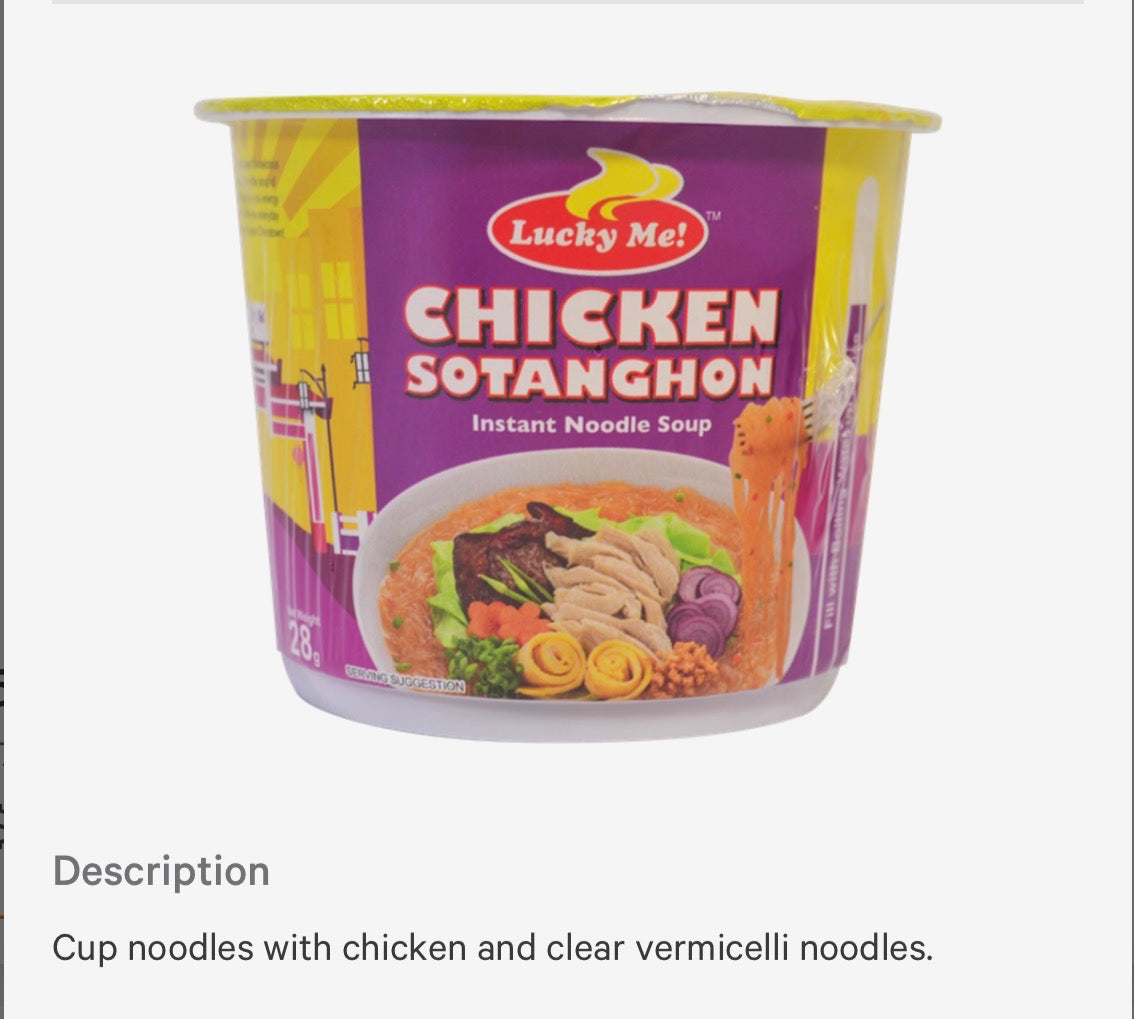 Lucky Me Chicken Sotanghon